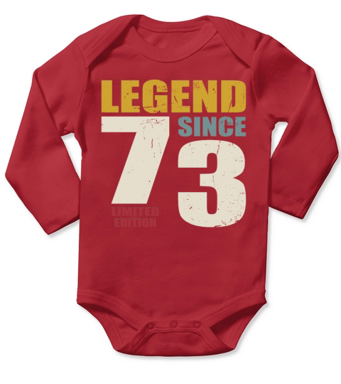 50th birthday vintage 1973 legend since 1973 Long Sleeve Baby One-Piece