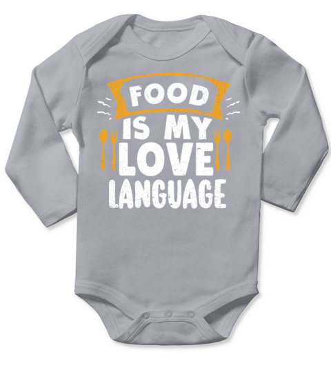 Food Is My Love Language Long Sleeve Baby One-Piece