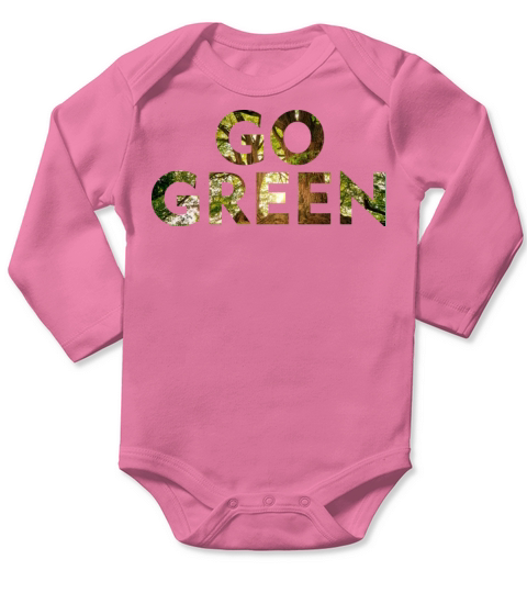 Go Green Design Long Sleeve Baby One-Piece