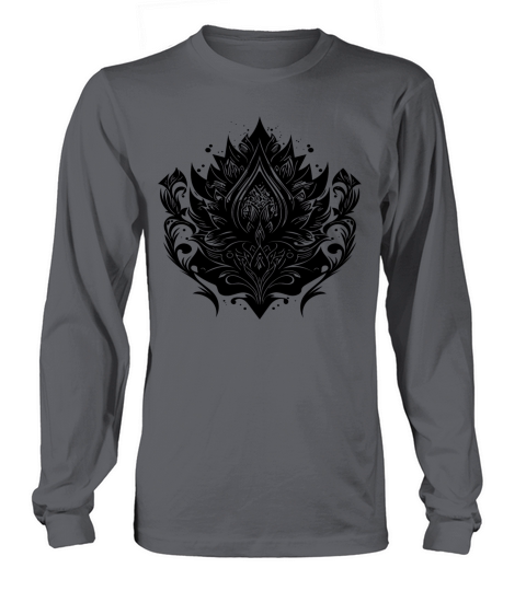 Vintage Lotus Flower Water Lily Tattoo Hobby Long sleeved Unisex