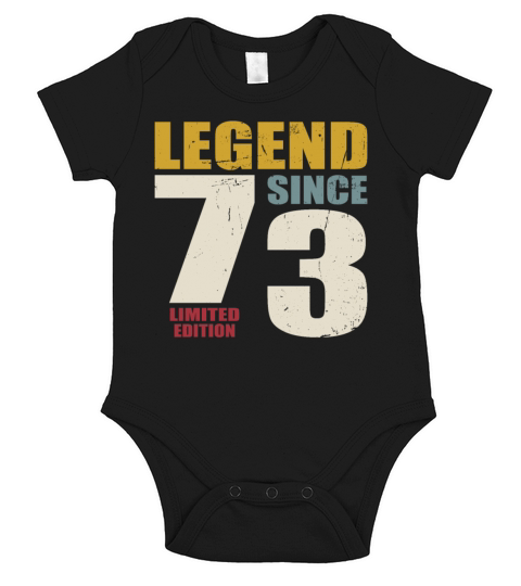50th birthday vintage 1973 legend since 1973 Short Sleeve Baby One-Piece