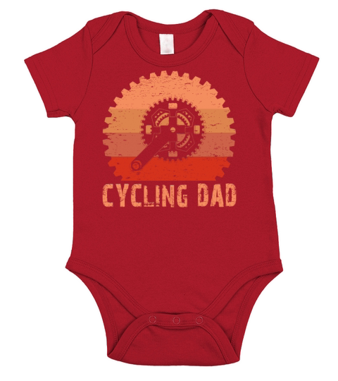Cycling Dad Fathers Cyclist Short Sleeve Baby One-Piece