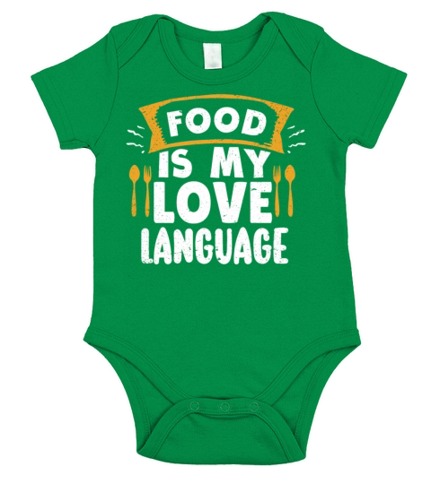 Food Is My Love Language Short Sleeve Baby One-Piece