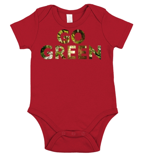 Go Green Design Short Sleeve Baby One-Piece