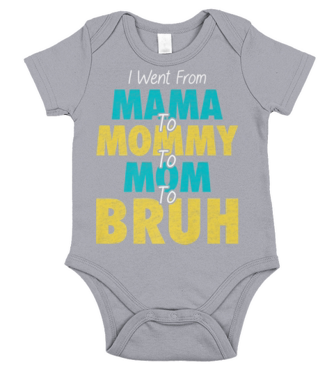 Mama Mommy Mom Bruh Funny Vintage Mother Premium Short Sleeve Baby One-Piece