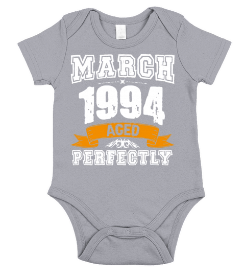 March 1994 Vintage Birthday Present Short Sleeve Baby One-Piece