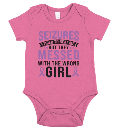 Messed With Wrong Girl Epileptic Survivor Epilepsy Short Sleeve Baby One-Piece