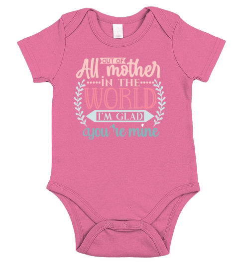 Sweet funny Mothers Day Quote Message For Mom Short Sleeve Baby One-Piece