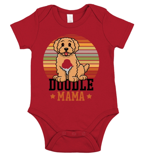 Womens Doodle Mama Labradoodle Goldendoodle Short Sleeve Baby One-Piece