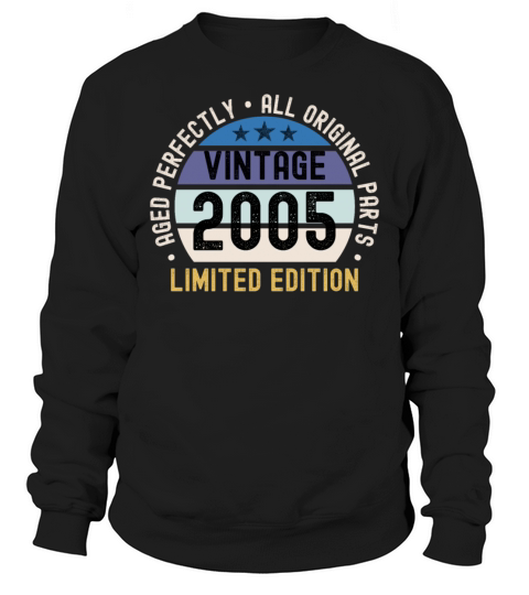 18th Birthday Vintage 2005 Sweatshirt Unisex
