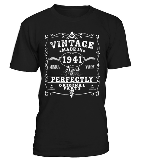Vintage Made In 1941 Birthday Limited Edition T-Shirt Unisex