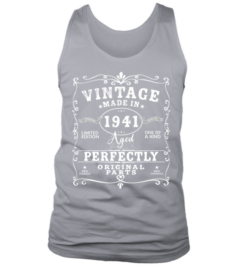 Vintage Made In 1941 Birthday Limited Edition Tank Top Unisex