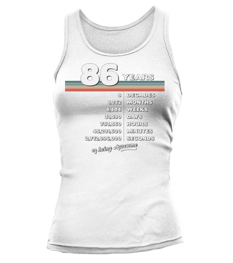 86th Birthday Vintage 86 Years Old Retro 1032 Tank top Woman