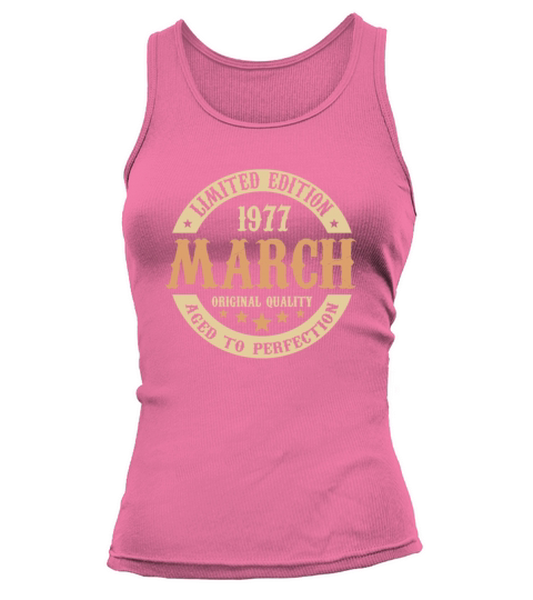March 1977 Vintage Birthday Present Tank top Woman