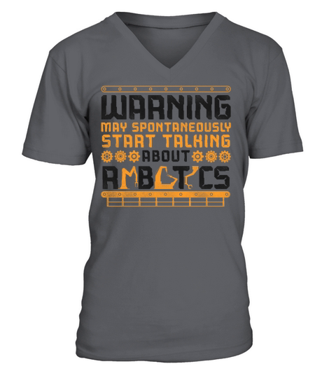 Robot Robotics Engineer Vintage V-Neck T-shirt