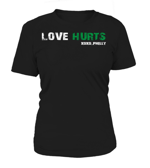 Love Hurts Vintage Philly Hurts So Good Eagles Fan Women's T-Shirt