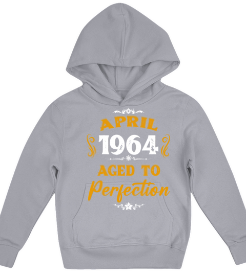 April 1964 Vintage Birthday Present Kids Hoodie
