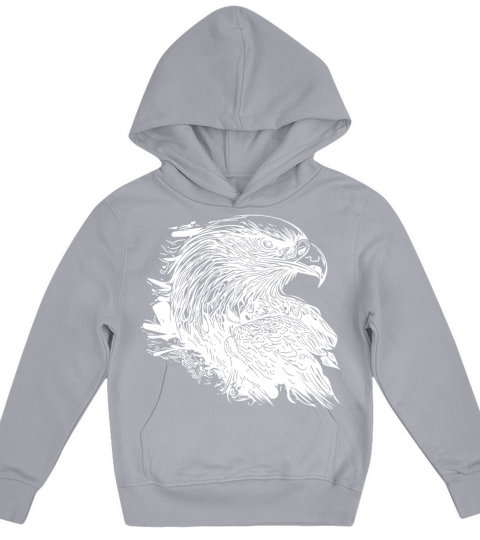 Elegant Eagle In Ink Vintage Tattoo Style Kids Hoodie
