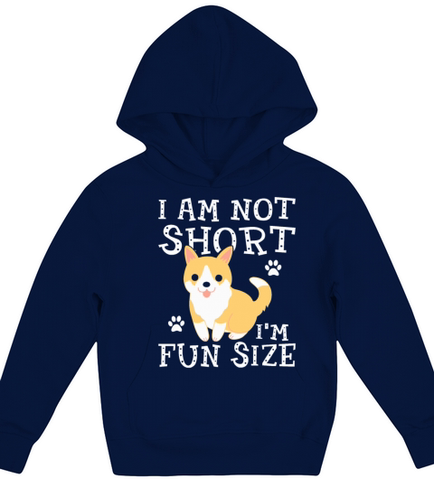 Im not short Im fun sized idea Funny Shiba Inu D Kids Hoodie