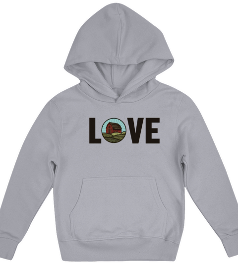 Love Rancher Agribusiness Agriculture Organic Kids Hoodie