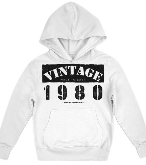 Vintage Classic 1980 43rd Birthday - 43 Years Old Kids Hoodie