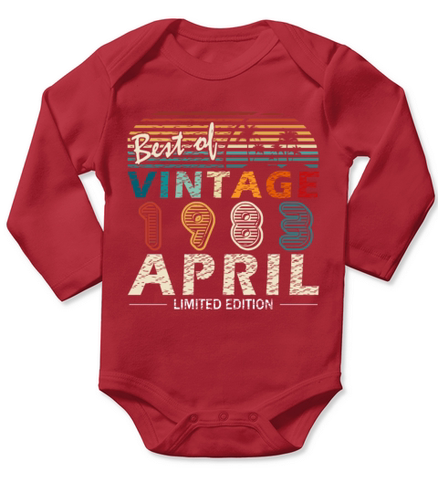 Best birth year 1983 April Long Sleeve Baby One-Piece