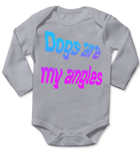 Doga are my angles Long Sleeve Baby One-Piece