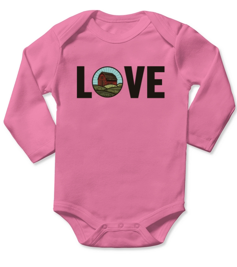 Love Rancher Agribusiness Agriculture Organic Long Sleeve Baby One-Piece