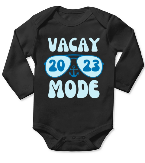 Vacay Mode Cute Vacation Summer Cruise Getaway Long Sleeve Baby One-Piece