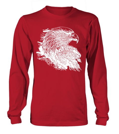 Elegant Eagle In Ink Vintage Tattoo Style Long sleeved Unisex