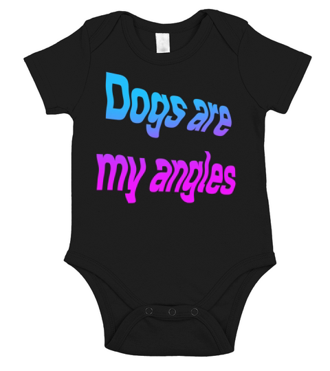 Doga are my angles Short Sleeve Baby One-Piece