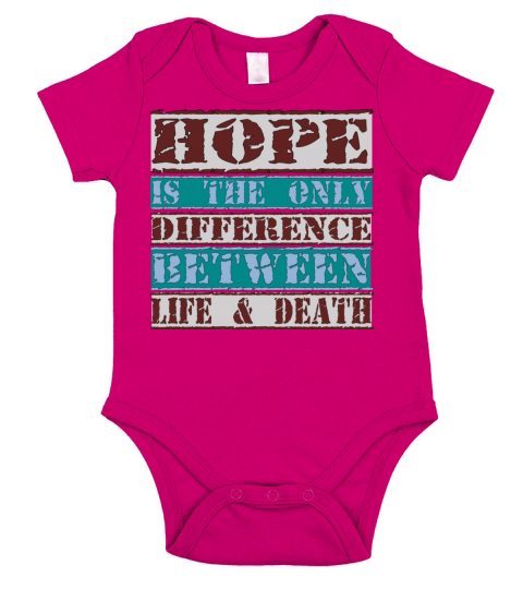 HOPE QUOTES Short Sleeve Baby One-Piece