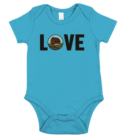 Love Rancher Agribusiness Agriculture Organic Short Sleeve Baby One-Piece