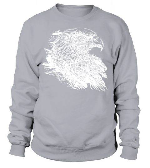 Elegant Eagle In Ink Vintage Tattoo Style Sweatshirt Unisex