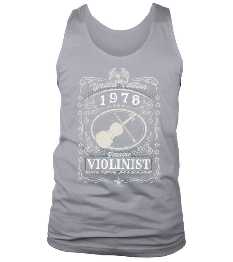 Vintage 1978 Violinist Birthday Gift Violin Player Tank Top Unisex