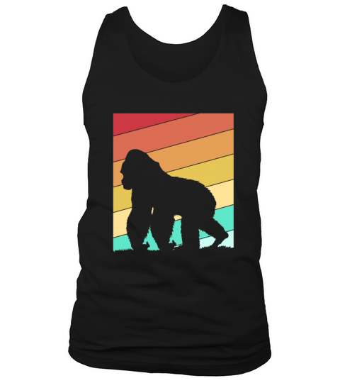 Vintage Wildlife Retro Ape Gorilla Tank Top Unisex