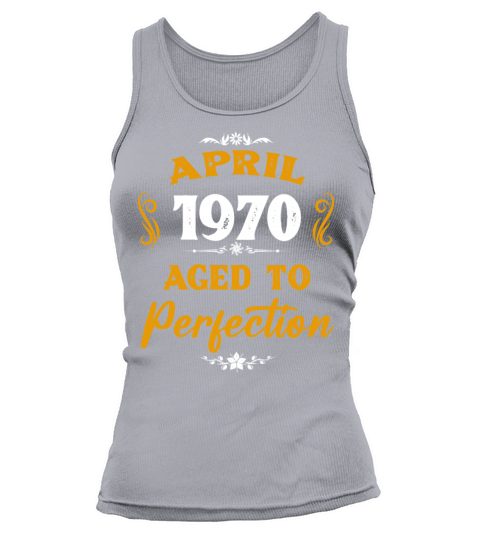 April 1970 Vintage Birthday Present Tank top Woman