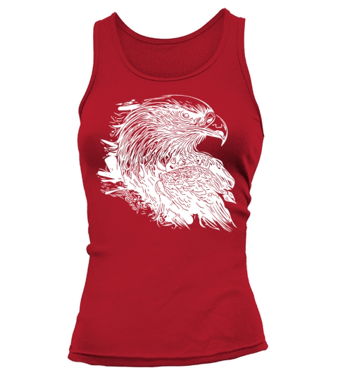 Elegant Eagle In Ink Vintage Tattoo Style Tank top Woman