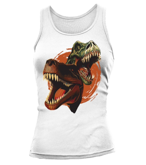 Vintage Tyrannosaurus Rex Dinosaur Head Skeleton Tank top Woman