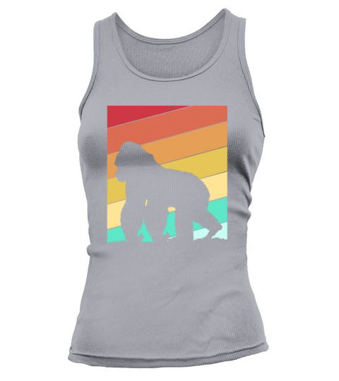 Vintage Wildlife Retro Ape Gorilla Tank top Woman