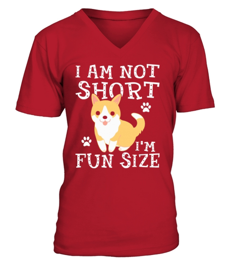 Im not short Im fun sized idea Funny Shiba Inu D V-Neck T-shirt