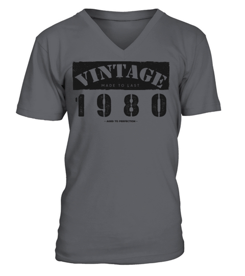 Vintage Classic 1980 43rd Birthday - 43 Years Old V-Neck T-shirt