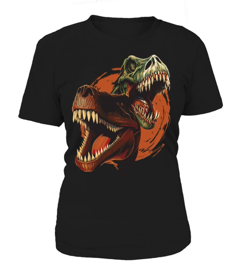 Vintage Tyrannosaurus Rex Dinosaur Head Skeleton Women's T-Shirt