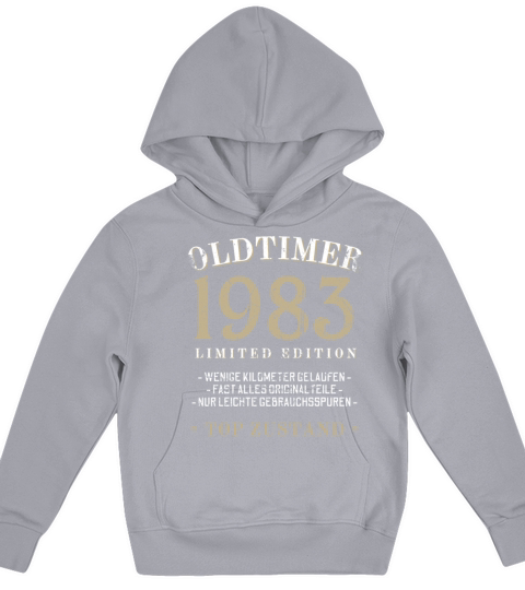 40th Birthday Vintage 1983 Kids Hoodie