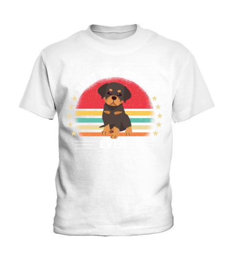 Funny Rottweiler dog best dog daddy ever Kids T-Shirt