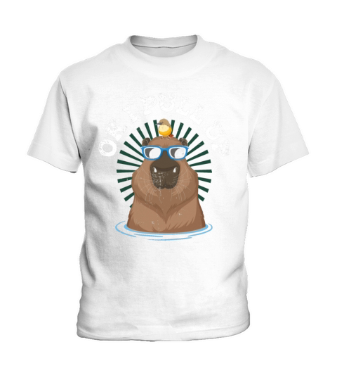 Ok I Pull Up Capybara Shirt Funny Pun Quote Ok I P Kids T-Shirt