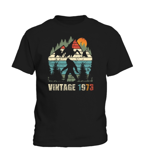 vintage 1973 yeti funny 50th birthday shirt Kids T-Shirt