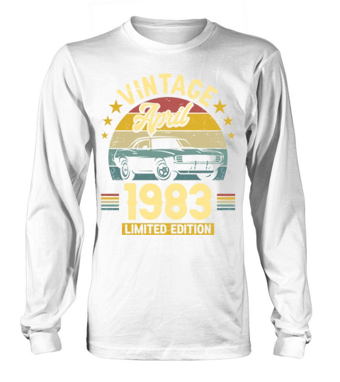 April 1983 40 Years Old Vintage 40th Birthday Long sleeved Unisex