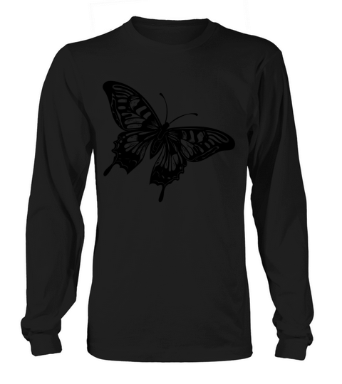 Elegant Vintage Tattoo Butterfly Long sleeved Unisex
