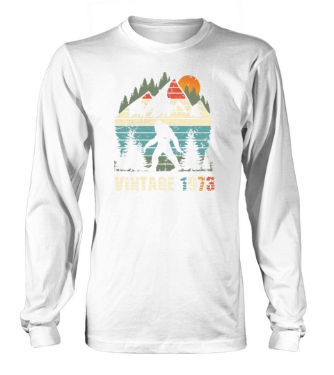 vintage 1973 yeti funny 50th birthday shirt Long sleeved Unisex